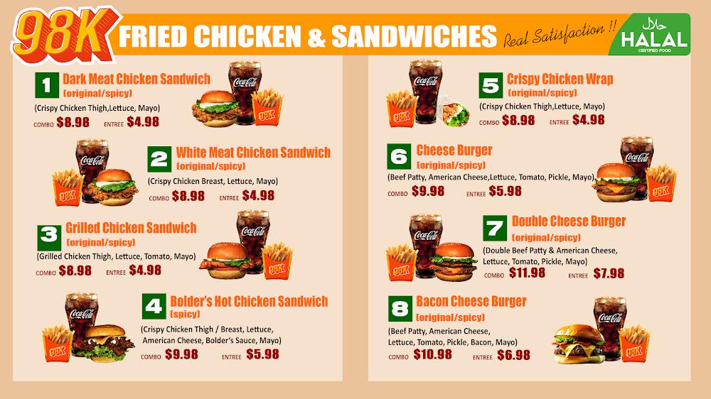 98K Chicken & Burgers Menu image 3