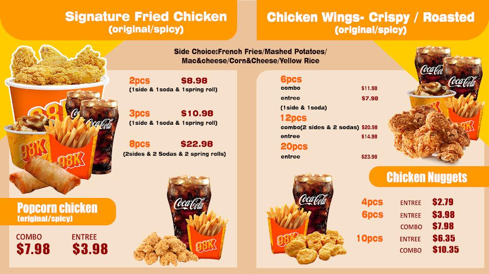 98K Chicken & Burgers Menu image 4